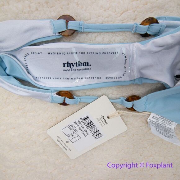 NEW Rhythm Free People Ring Itsy Bikini Bottom in baby blue, size‎ S - Picture 9 of 11